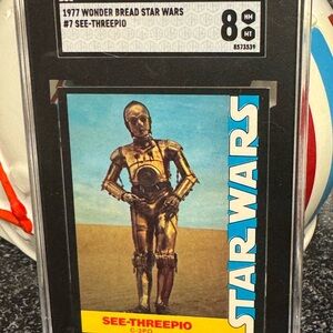 Star Wars C-3PO & Chewbacca Trading Cards ~ 1977 Wonder Bread